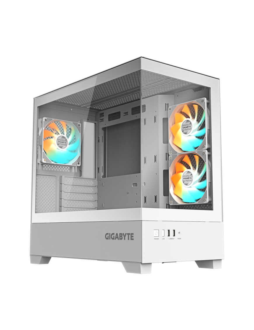 GIGABYTE C201 PANORAMIC ICE Midi Tower Blanco