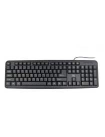 Ewent EW3112 teclado Oficina USB + PS/2 QWERTY Portugués Negro