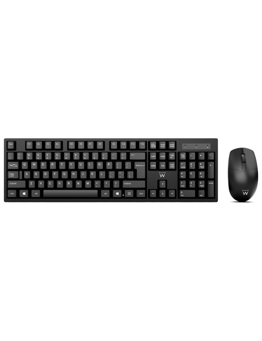 Ewent EW3281 teclado Ratón incluido Universal RF inalámbrico QWERTY Español Negro