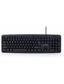 Gembird KB-U-103 teclado USB Inglés de EE. UU. Negro
