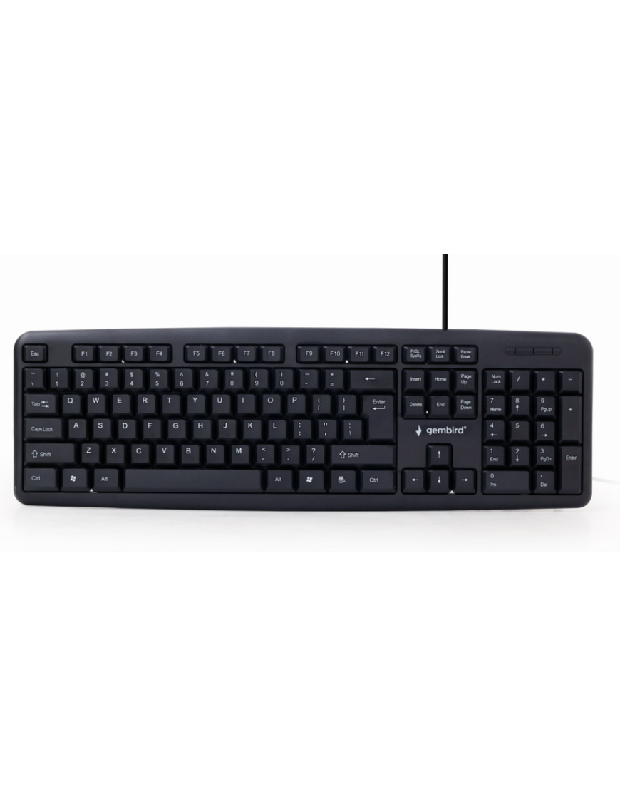 Gembird KB-U-103-ES teclado Hogar USB Español Negro