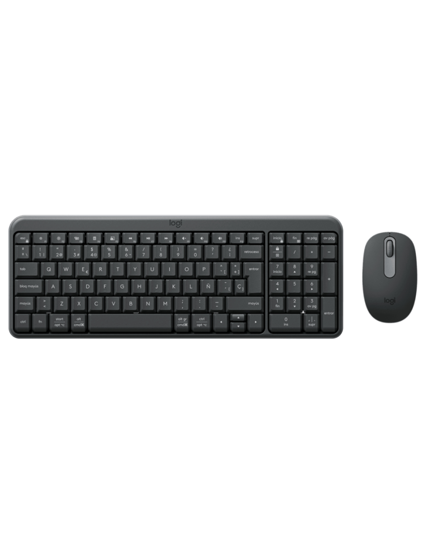 Logitech MK250 Combo teclado Ratón incluido Universal RF Wireless + Bluetooth QWERTY Español Grafito
