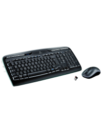 Logitech MK330 teclado Ratón incluido Oficina USB QWERTY Español Negro, Gris