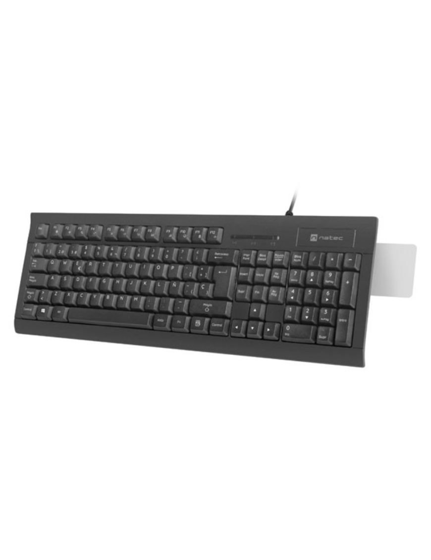 NATEC NKL-2052 teclado Oficina USB QWERTY Español Negro