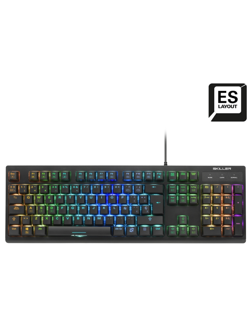 Sharkoon SKILLER SGK30 teclado Juego USB QWERTY Español Negro