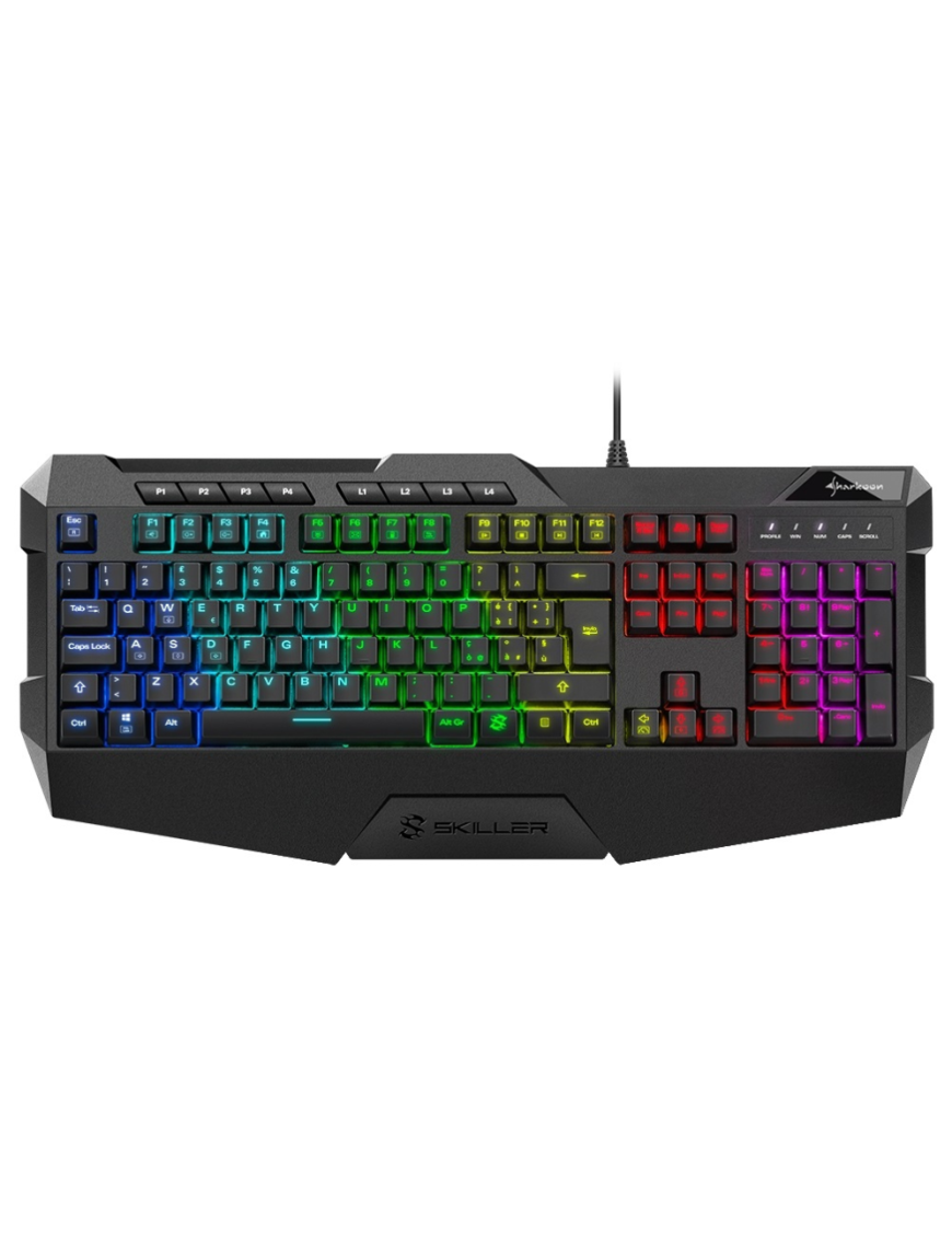 Sharkoon Skiller SGK4 teclado Juego USB QWERTY Portugués Negro