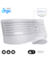 SUBBLIM SUBKBC-DCOPW1 teclado Ratón incluido Hogar / Oficina RF Wireless + Bluetooth QWERTY Español Blanco