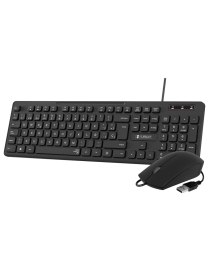 SUBBLIM Teclado Ergonómico y ratón Combo Business Slim Silencioso con cable USB