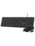 SUBBLIM Teclado Ergonómico y ratón Combo Business Slim Silencioso con cable USB
