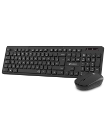 SUBBLIM Teclado Ergonómico y ratón Combo Business Slim Silencioso Inalámbrico 2.4G