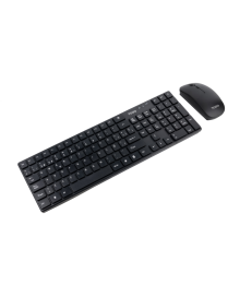 TooQ Teclado + Ratón slim inalámbricos, Negro
