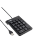 TooQ Teclado numérico USB, 19 teclas, Negro