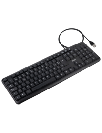 TooQ Teclado USB, 104 teclas, Negro