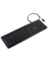 TooQ Teclado USB, 104 teclas, Negro