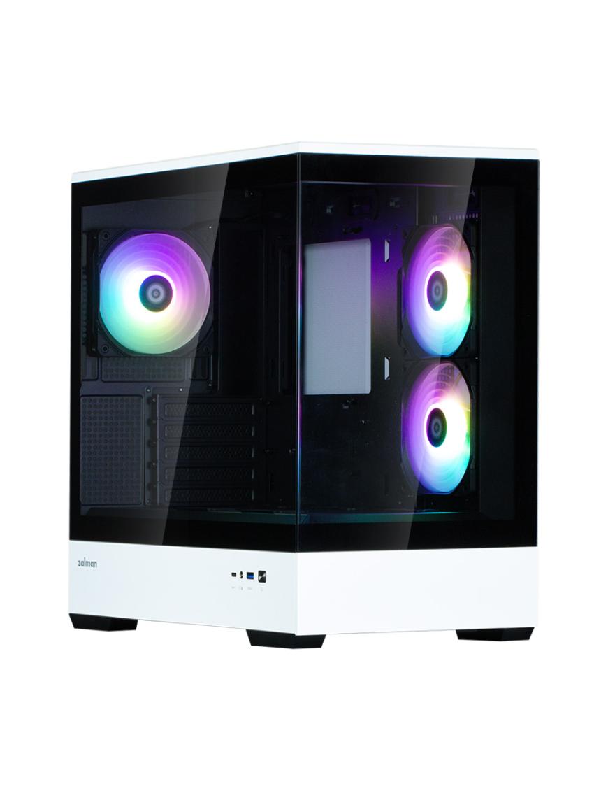 Zalman P30 BW carcasa de ordenador Mini Tower Negro