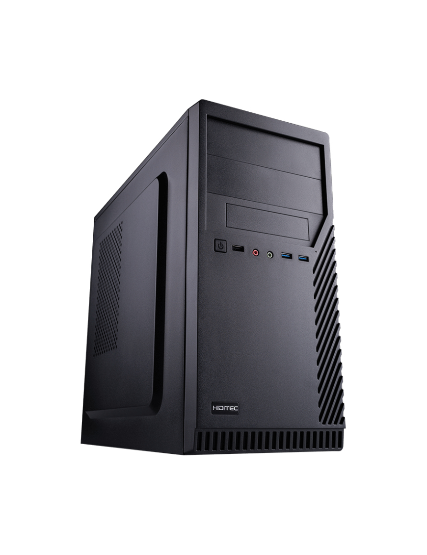 Hiditec CHA010012 carcasa de ordenador Micro Torre Negro