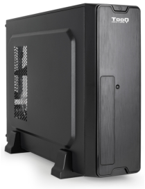TooQ Caja Slim Micro-ATX TQC-3007U3C-B, Negra