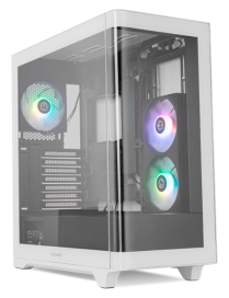 NOX Hummer ETHER Midi Tower Negro, Blanco