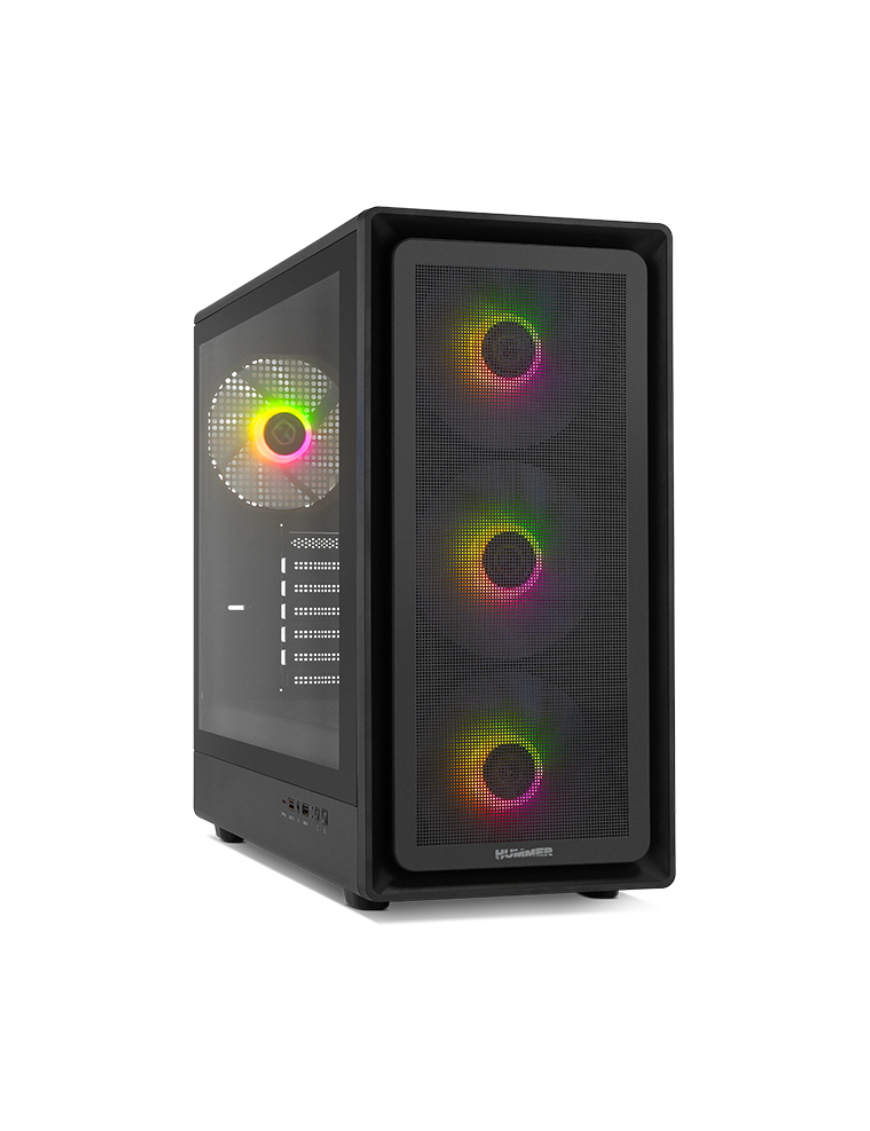 NOX Hummer Aero Midi Tower Negro