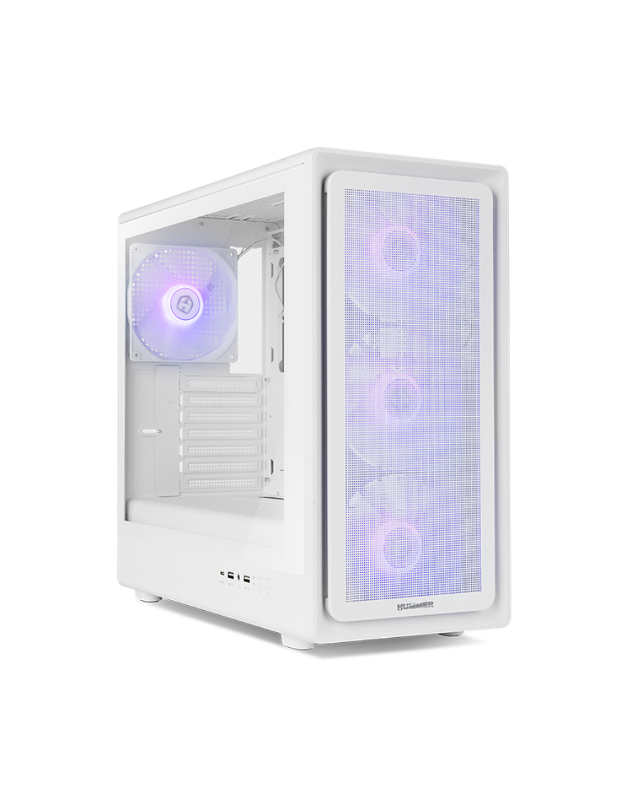 NOX Hummer NXHUMMERAEROWH carcasa de ordenador Midi Tower Blanco