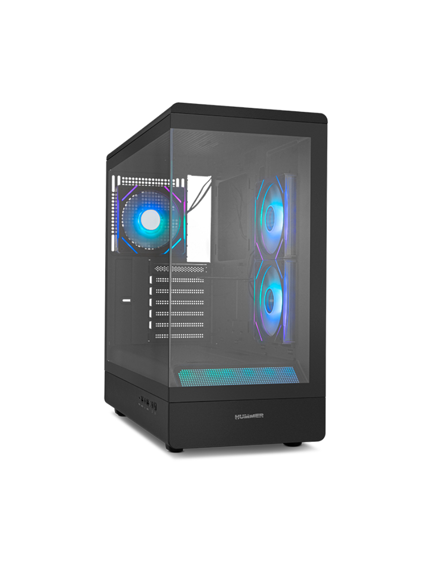 NOX Hummer NXHUMMERSIGNALBK carcasa de ordenador Midi Tower Negro