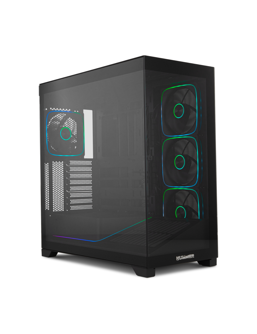 NOX Hummer BLADE, Torre ATX, ARGB, Ultra Airflow, Negro