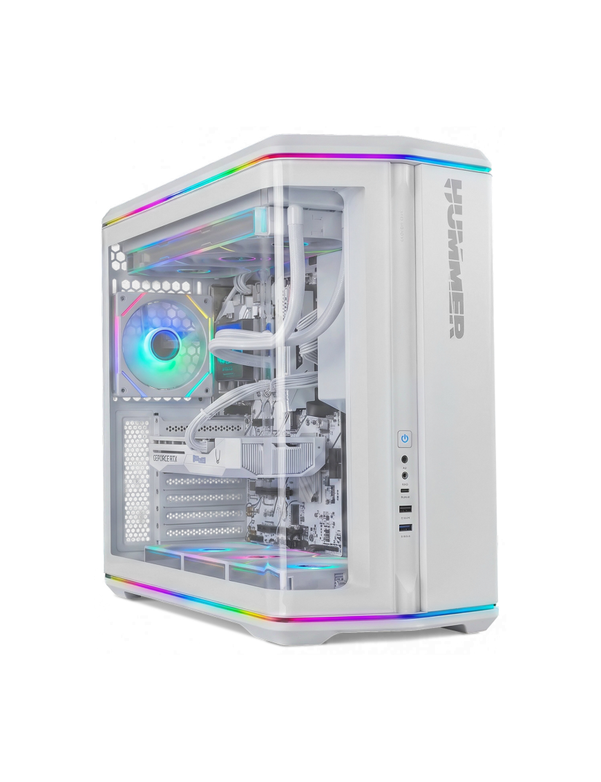 NOX Hummer Semitorre ATX cristal curvo ARGB Blnc