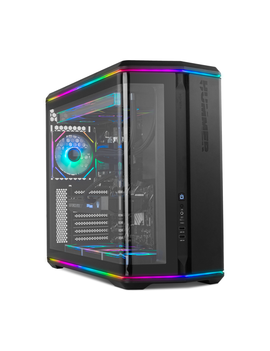 NOX Hummer Semitorre ATX cristal curvo ARGB Ngr