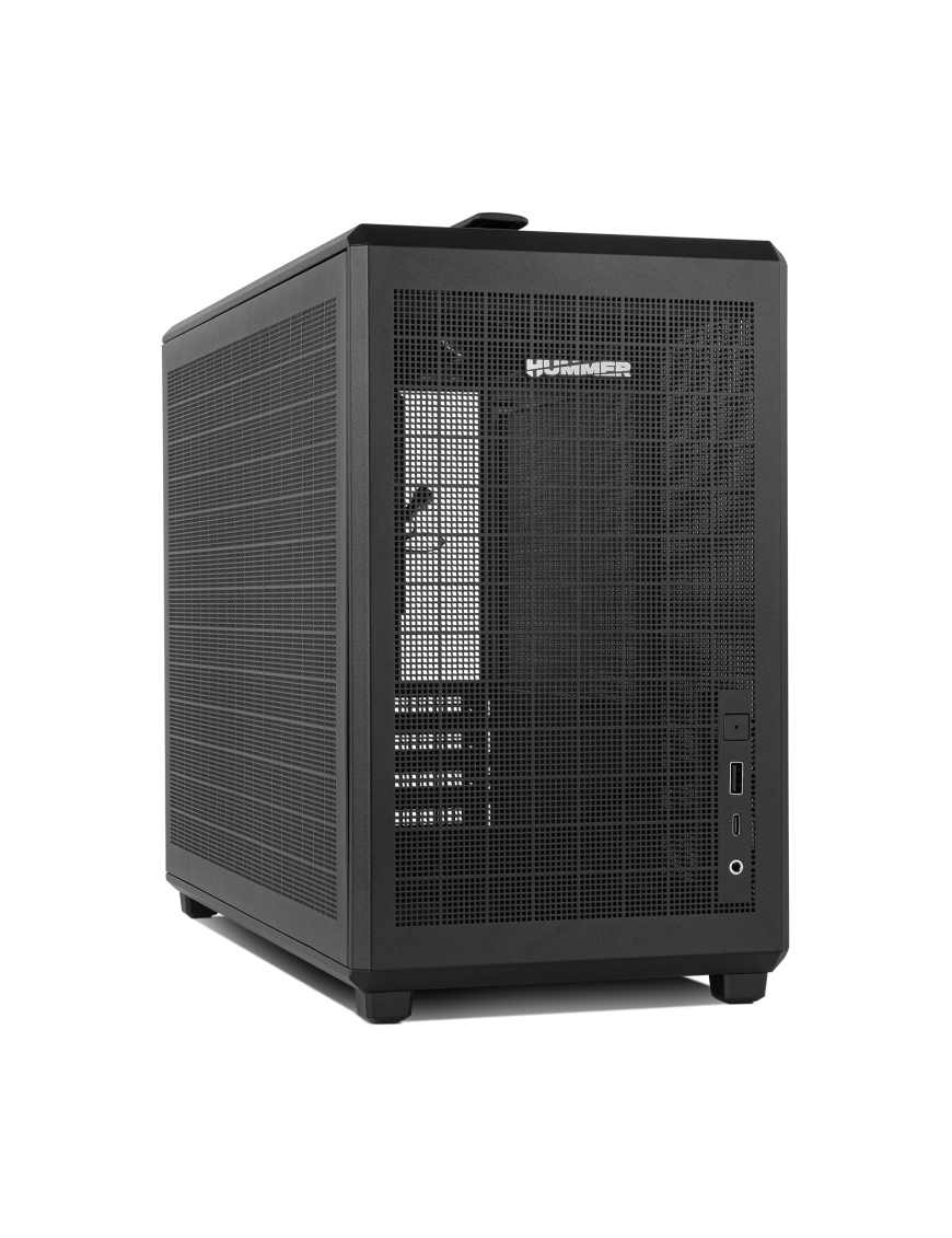 NOX Hummer Mini torre M-ATX portable mesh Ngr