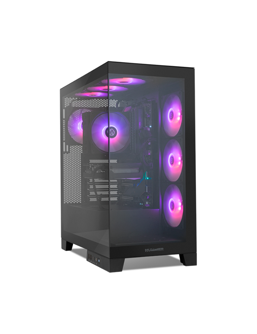 NOX Hummer Glock Black Midi Tower Negro