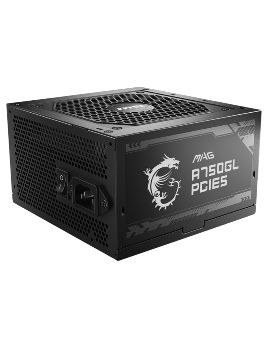 MSI MAG A750GL PCIE5 unidad de fuente de alimentación 750 W 20+4 pin ATX ATX Negro
