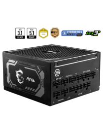MSI MAG A1250GL PCIE5 unidad de fuente de alimentación 1250 W 24-pin ATX ATX Negro