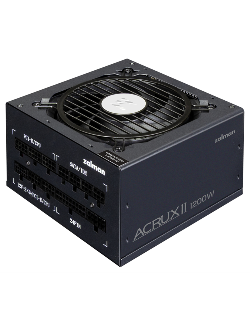 Zalman ACRUX II unidad de fuente de alimentación 1200 W 24-pin ATX ATX Negro