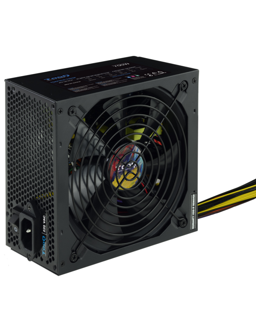 TooQ TQAPOLO-700SP unidad de fuente de alimentación 700 W 20+4 pin ATX ATX Negro