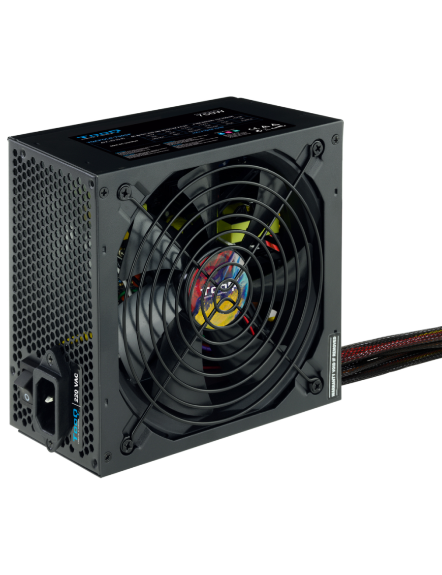 TooQ TQAPOLO-750SP unidad de fuente de alimentación 750 W 20+4 pin ATX ATX Negro