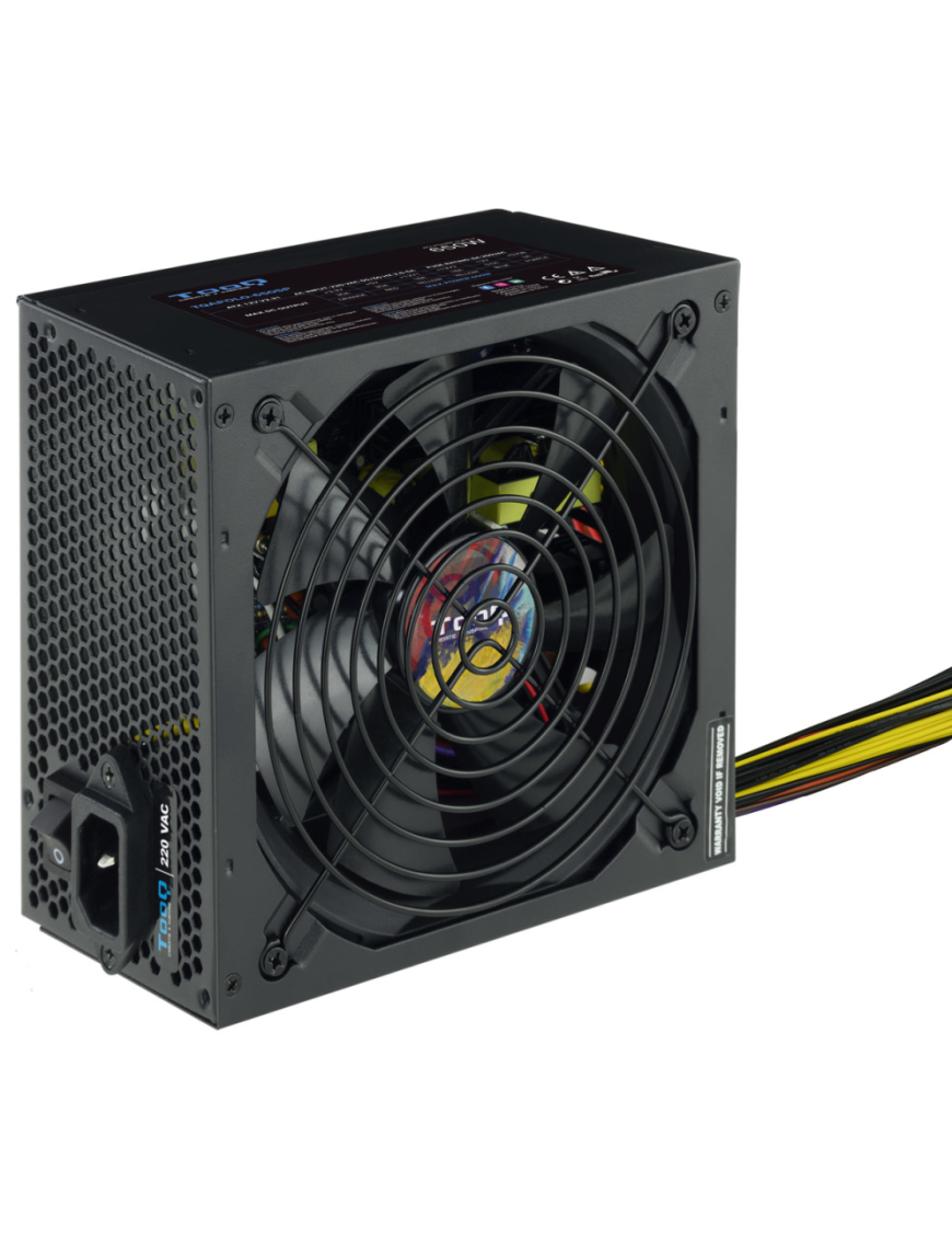 TooQ TQAPOLO-650SP unidad de fuente de alimentación 650 W 20+4 pin ATX ATX Negro